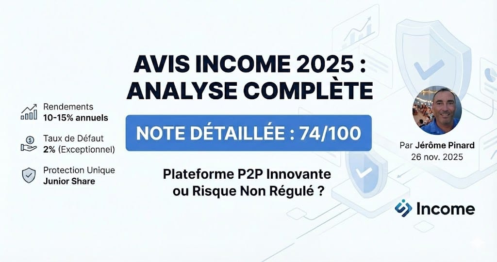 Avis Income 2025 : Analyse Complète d'une Plateforme Notée 74/100